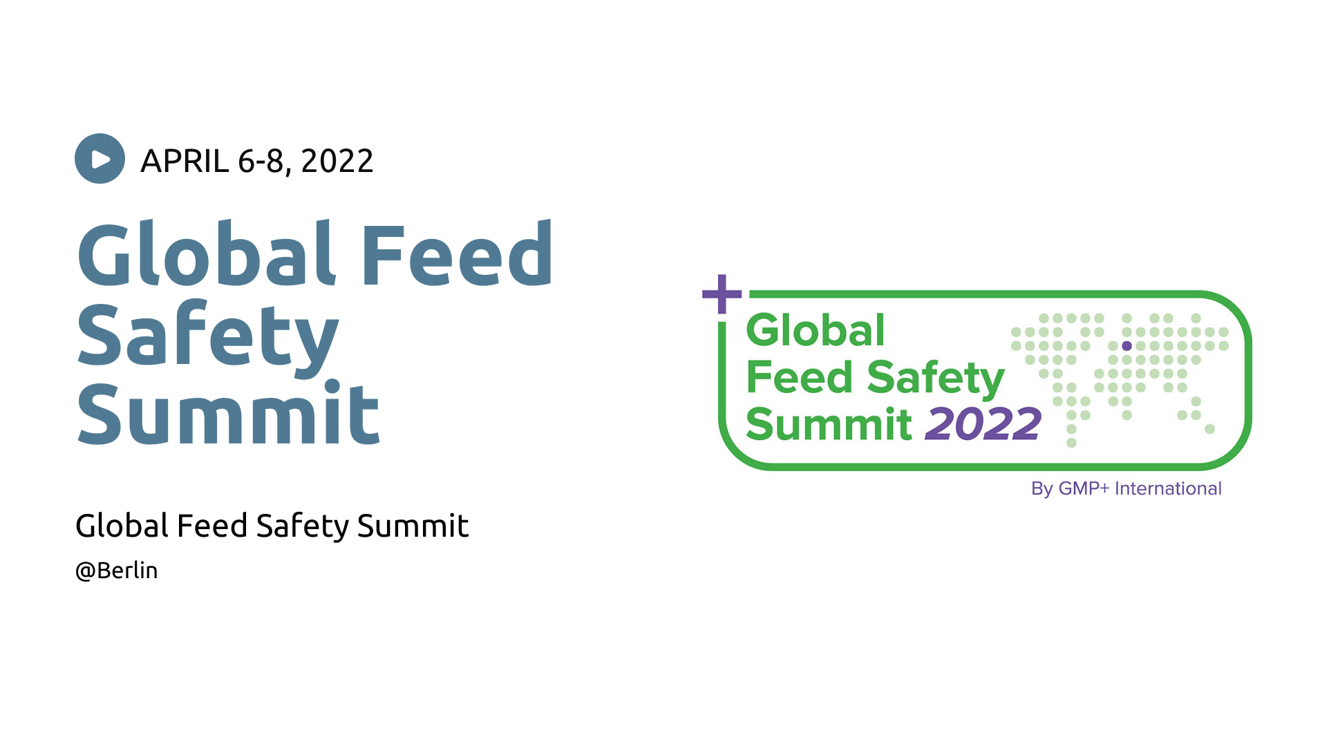 Global Feed Safety Summit