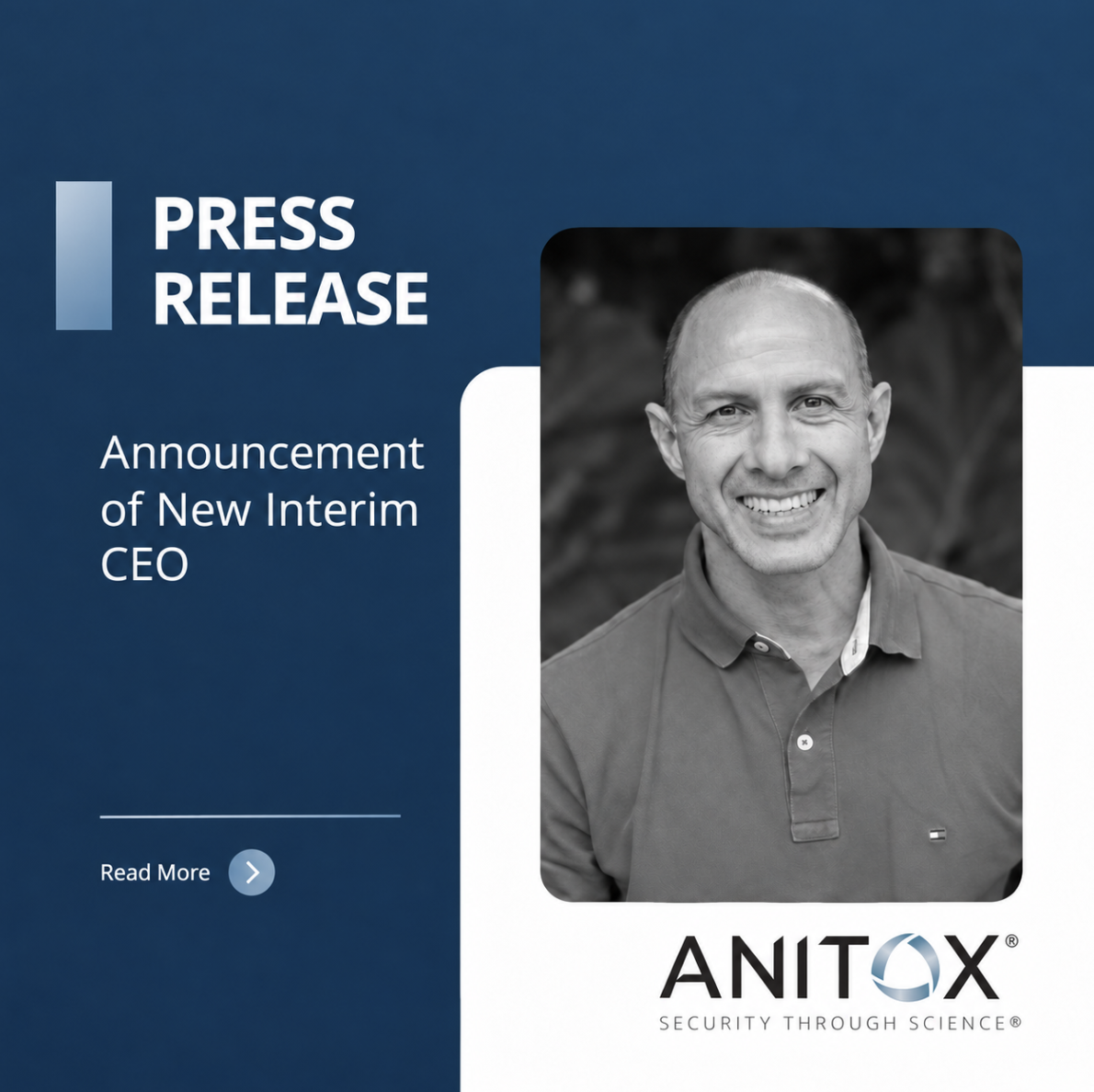 Anitox Announces Camilo Mejia as Interim Chief Executive Officer